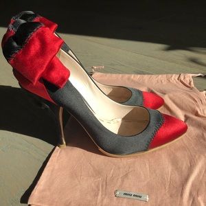 Miu miu satin heels